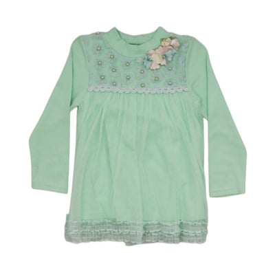 GIRLS L/S FANCY BLOUSE MDW-23 5-6 YEAR CHI 5145