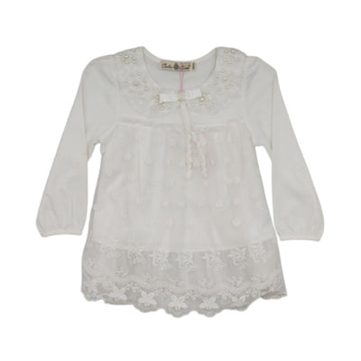 GIRLS L/S FANCY BLOUSE MDW-23 2-3 YEAR CHI 5308