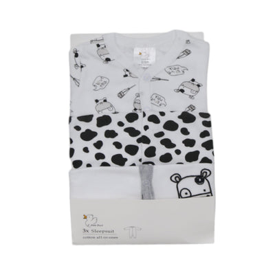 BOYS L/S 3PC SLEEP SUIT W SOCKS MDW-23 0-3M CHI R328