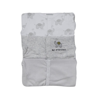 BOYS L/S 3PC SLEEP SUIT MDW-23 6-9M CHI SNYCL351