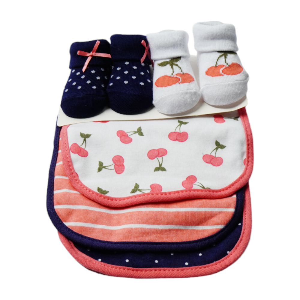 BABY BIB 3PC PACK WITH 2 PAIR BOOTIES MDW-23 CHI 56186