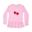 GIRLS L/S BLOUSE HOP & ROLL PINK MZW-23 9-10 YEAR JG207