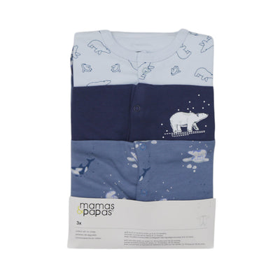 BOYS L/S 3PC SLEEP SUIT M & P MDW-23 6-9M MP01
