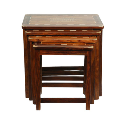 WOODEN TABLE SOLID 4PC SET-5