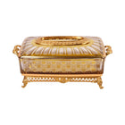 TISSUE BOX CRYSTAL BRASS IR H-C19-6018 JSB11-26