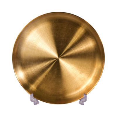 TRAY STEEL GOLDEN ROUND 27 CM 6-3/8-12/19-12/1229