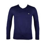 LAC MEN S/S V.NECK T SHIRT TH6711-51-166 NVY S (IR.S)