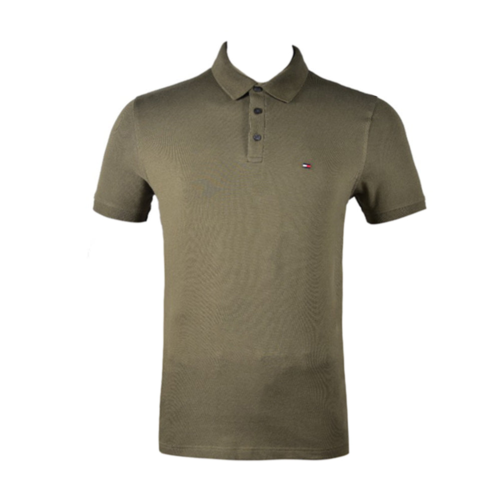TH MEN S/S POLO SHIRT 78E9892-702 GRN L (IR.S)