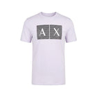 AX MEN S/S R.NECK SHIRT 8NZTCKZ8H4Z1100 WHT L (IRS)