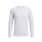 UA MEN L/S R-NECK SHIRT 1375693-100 WHT XL (IR)