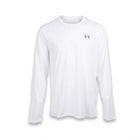 UA MEN L/S R.NECK SHIRT 1382584-100 WHT XL (IR)