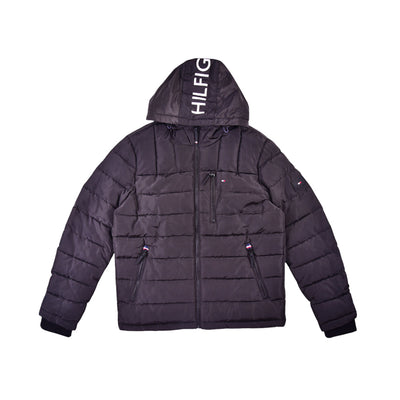 TH MEN L/S QUILTED JACKET 151AP213 BLK M (IRW)