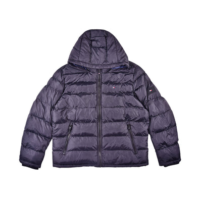 TH MEN L/S PUFFER JACKET 158AN508 BLK XL (IRW)
