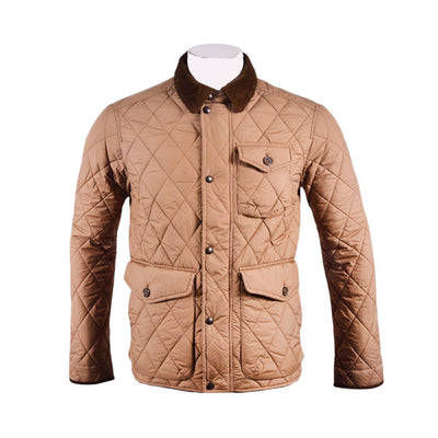 RL MEN L/S DIAMOND PUFFER JACKET 071012 BRN S (IRW)