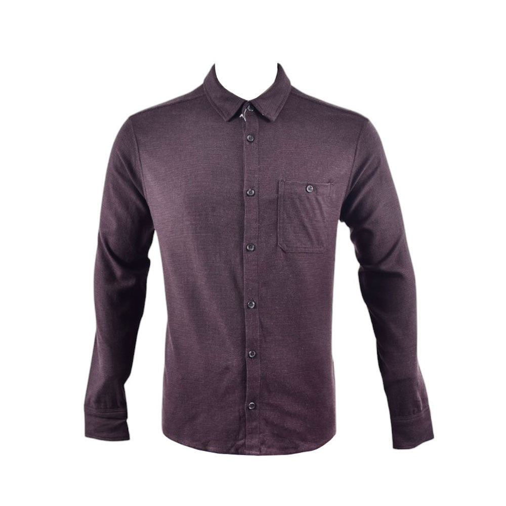 HEAT 32 MEN L/S SHIRT 1802325 BRN L (IRW)