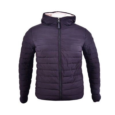 CK MEN L/S PUFFER JACKET W-HOOD CM155780 BLK S (IRW)