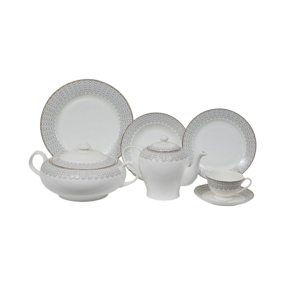 DINNER SET 71PC JOHNWOOD B23C10G ET