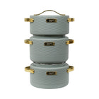 HOT POT SET 3PC FOREVER GOLD EHP GREEN