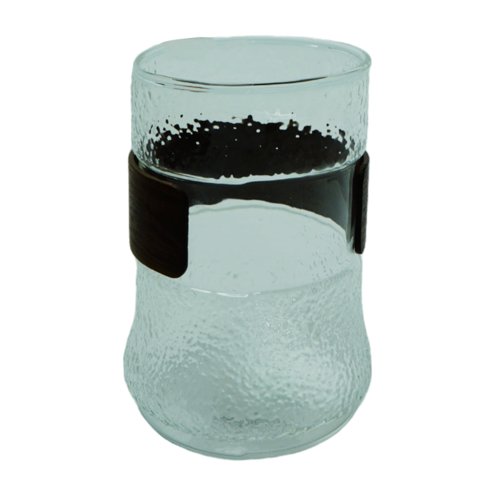 GLASS WITH WOOD RING 10632 (Pack 6)