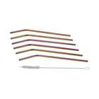 STRAW STEEL 7PC SET RAINBOW