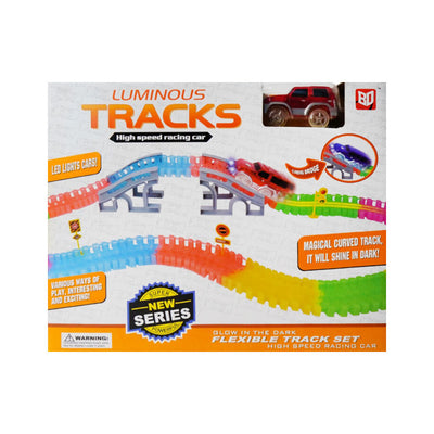 508T LUMINOUS CAR TRACK SET 160PCS