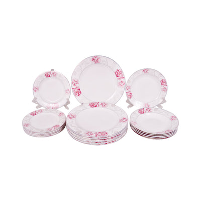 PLATE SET 18PC BONE CHINA X004