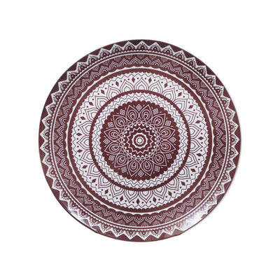 PLATE DINNER COLOR FULL MAHROON