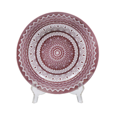 PLATE DEEP COLOR FULL MAHROON