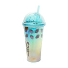 MUG WITH STRAW ACRYLIC 450 ML IR JL450310