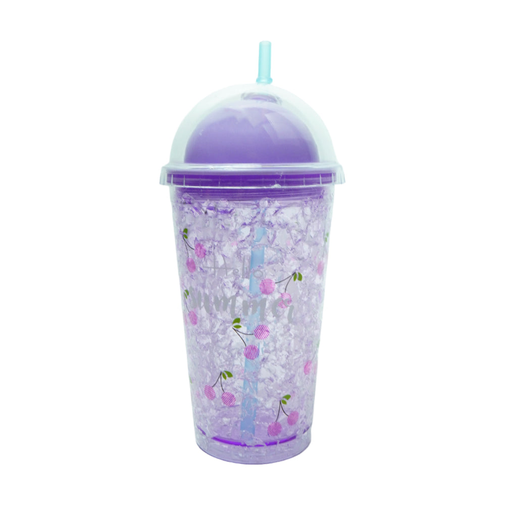 MUG WITH STRAW ACRYLIC 450 ML IR ZSB-020207