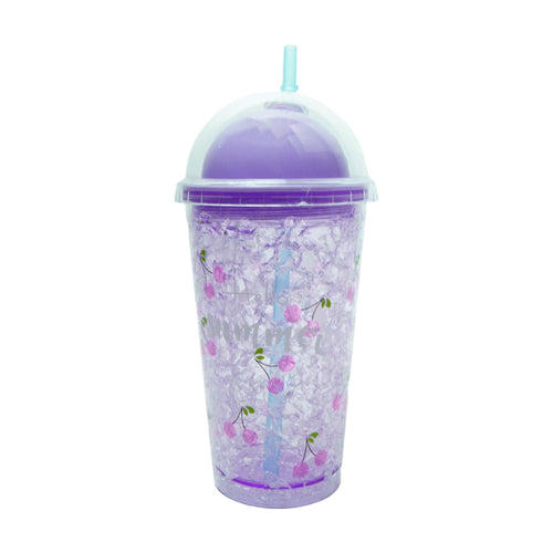 MUG WITH STRAW ACRYLIC 450 ML IR ZSB-020207