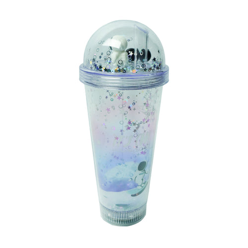 MUG WITH STRAW ACRYLIC 380ML IR JL38044