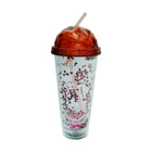 MUG WITH STRAW ACRYLIC 380ML IR JL38032