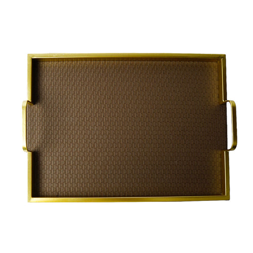 TRAY SET 2PC LEATHER 286-292
