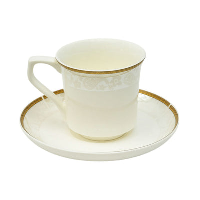 CUP & SAUCER BONE CHINA HO4 IMK (Pack of 6)