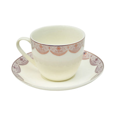 CUP & SAUCER FINE BONE CHINA YG003 JT (Pack of 6)