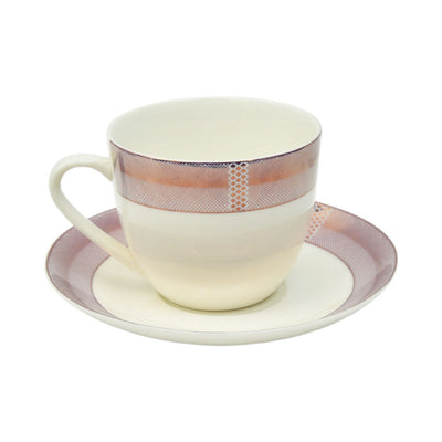 CUP & SAUCER FINE BONE CHINA YG014 JT (Pack of 6)