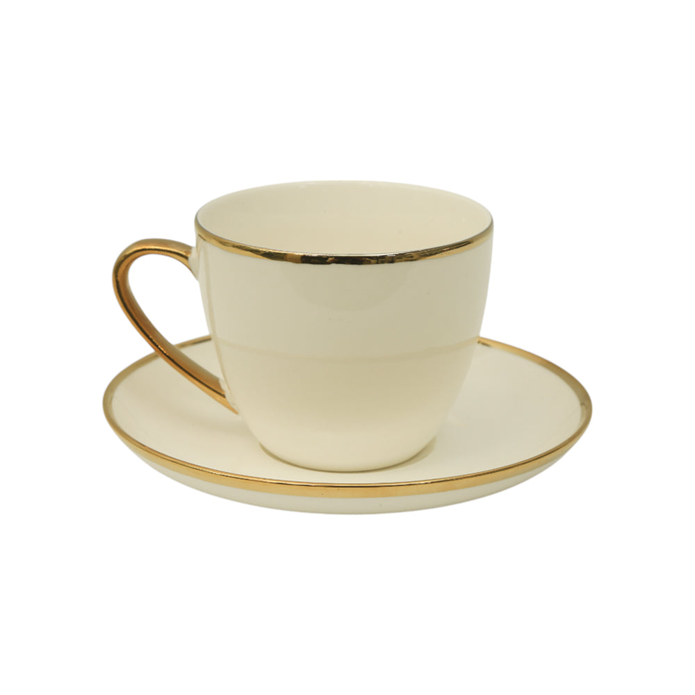 CUP SAUCER BONE CHINA GGK SH146 KF (Pack of 6)