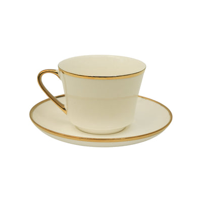 CUP SAUCER BONE CHINA GGK SH036 KF (Pack of 6)