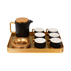 COFFEE SET 15PC CERAMIC 117 BLACK MKT