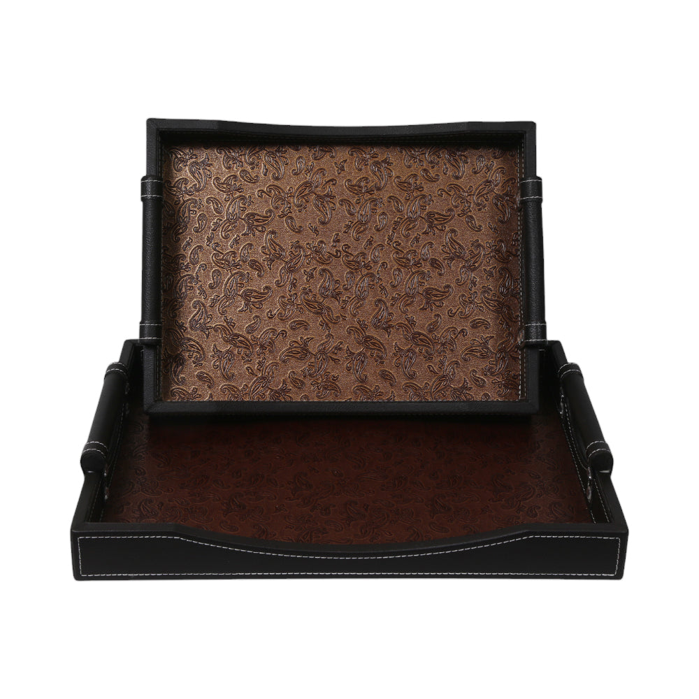TRAY SET 2PC LEATHER 1917 HFE