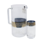 WATER SET 7PC LUMINARC VIGNE CUT GOLD GCV020