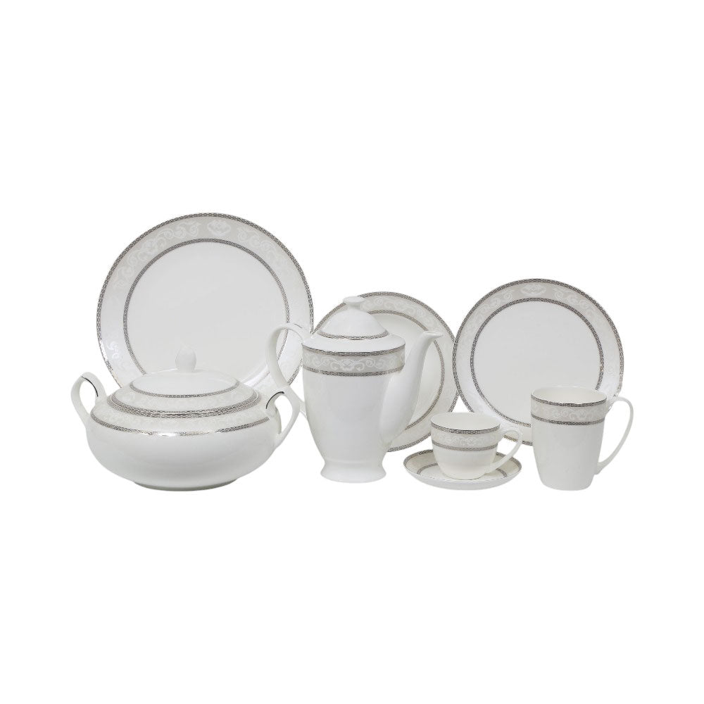 DINNER SET 85PC BONE CHINA AZDS027 ET