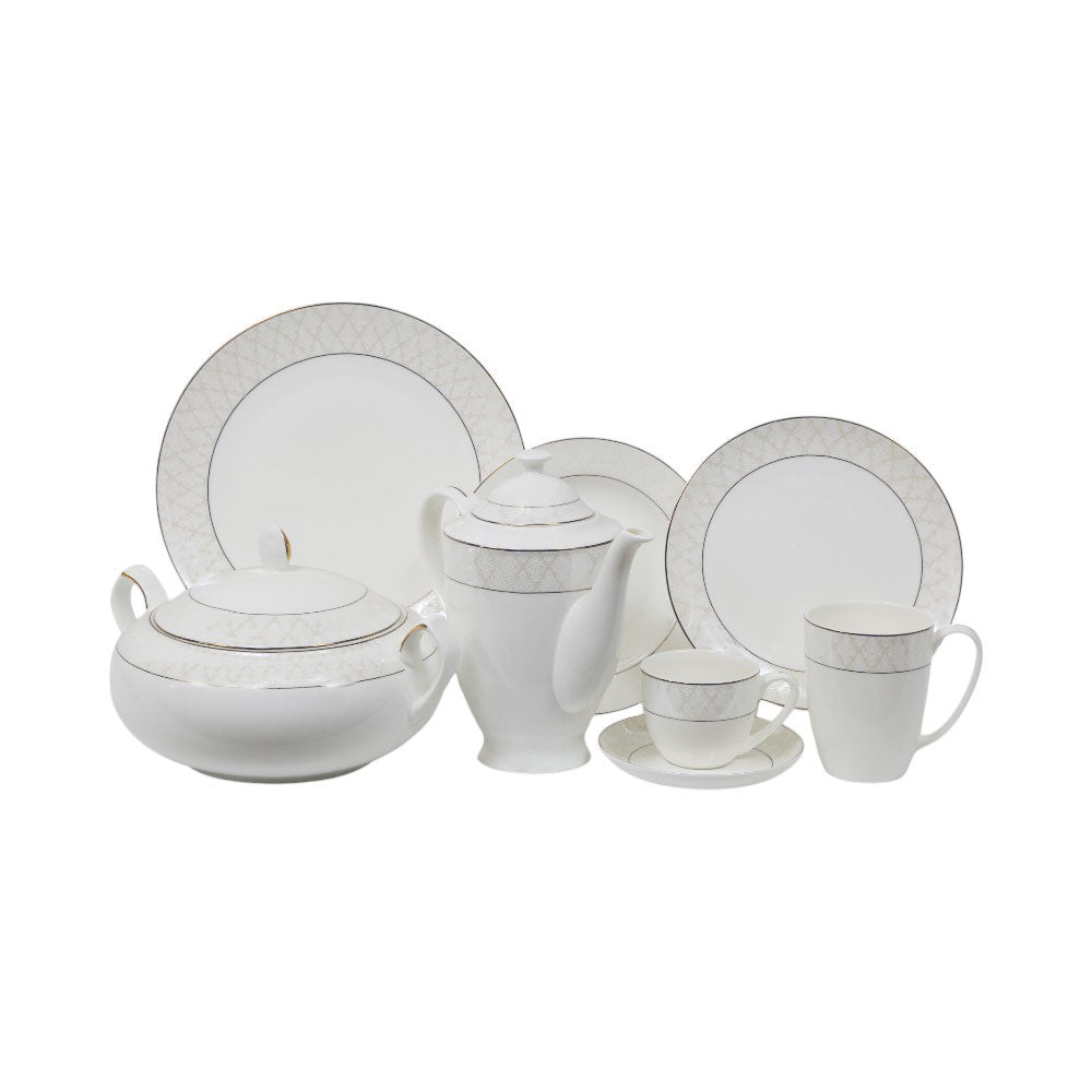 DINNER SET 85PC BONE CHINA AZDS045 ET