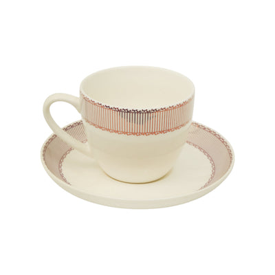 CUP SAUCER BONE CHINA SH146 03328 KF (Pack of 6)