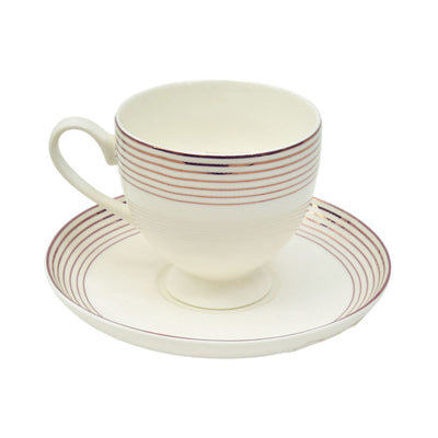 CUP SAUCER BONE CHINA FD 03326 KF (Pack of 6)