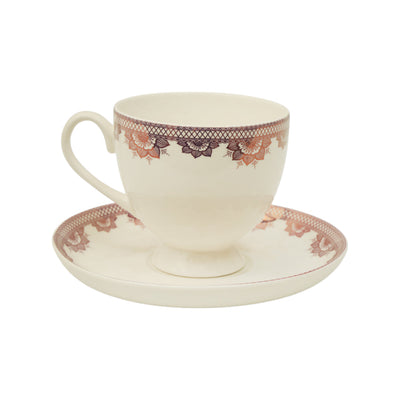 CUP SAUCER BONE CHINA FD 03329 KF (Pack of 6)