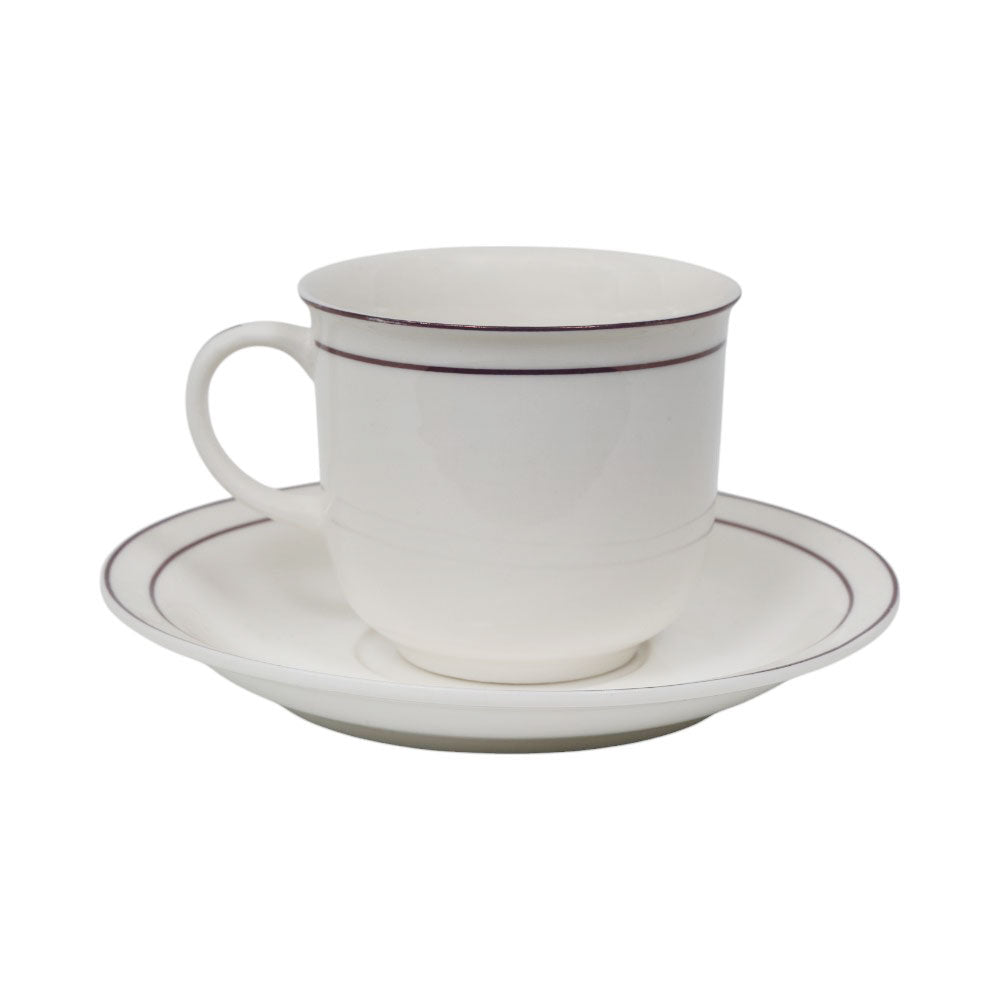 CUP SAUCER BONE CHINA GGK-WR MT (Pack of 6)