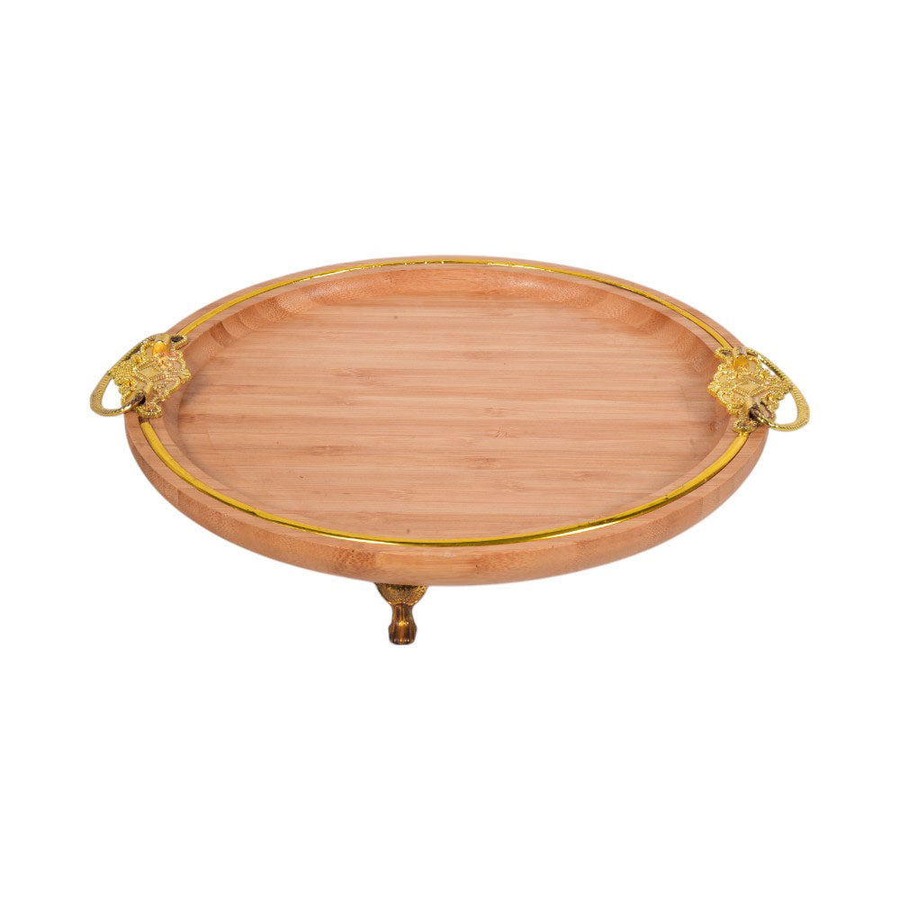 TRAY BAMBOO ROUND SMALL HB-8993-9