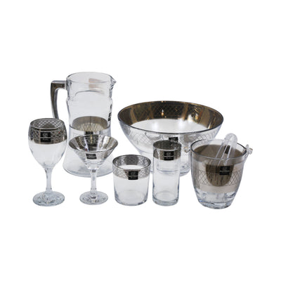 PARTY SET 28PC PSB HAND CUT SILVER CH-HSB024